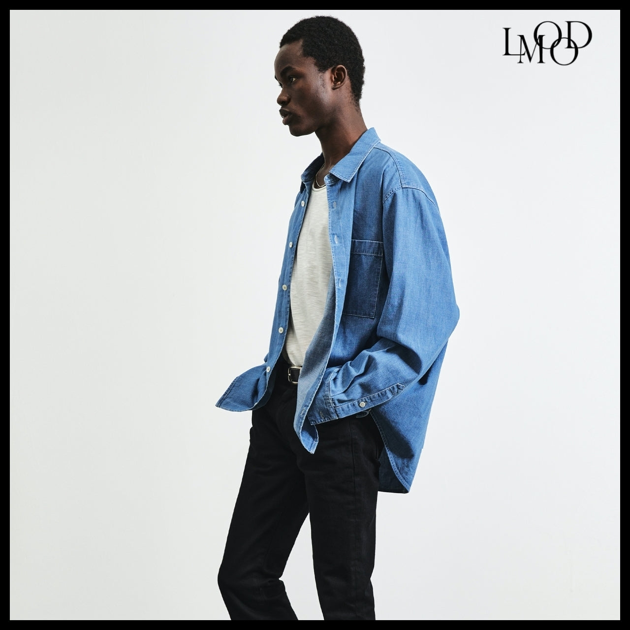 【LMOOD】TIMELESS DENIM SHIRT SALT BLUE
