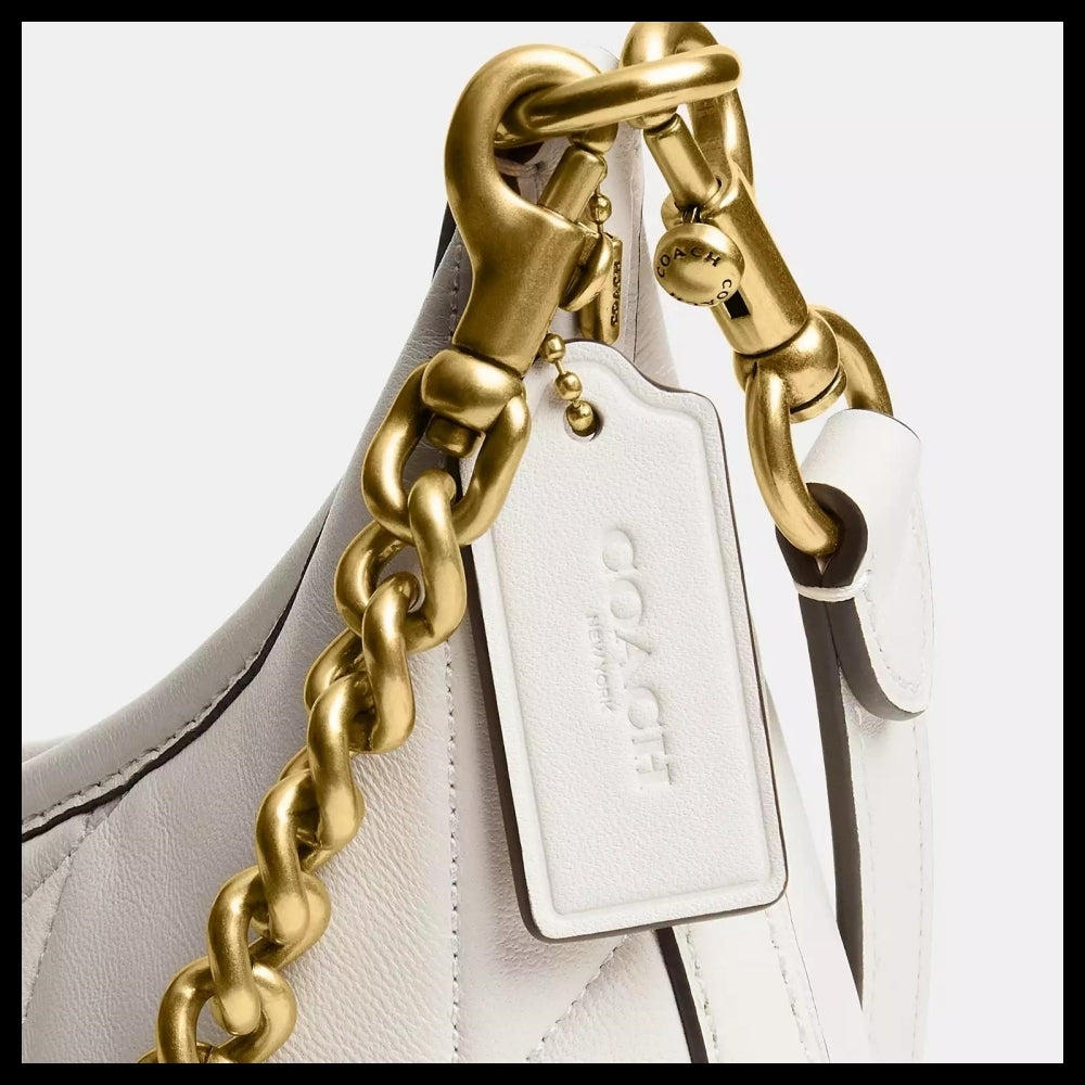 【Coach】Juliet Shoulder Bag 25 With Quilting Chalk