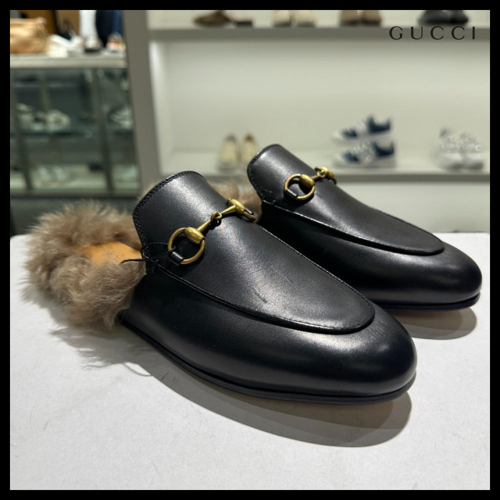 【GUCCI】Princetown Re-Edition Leather Mules Women