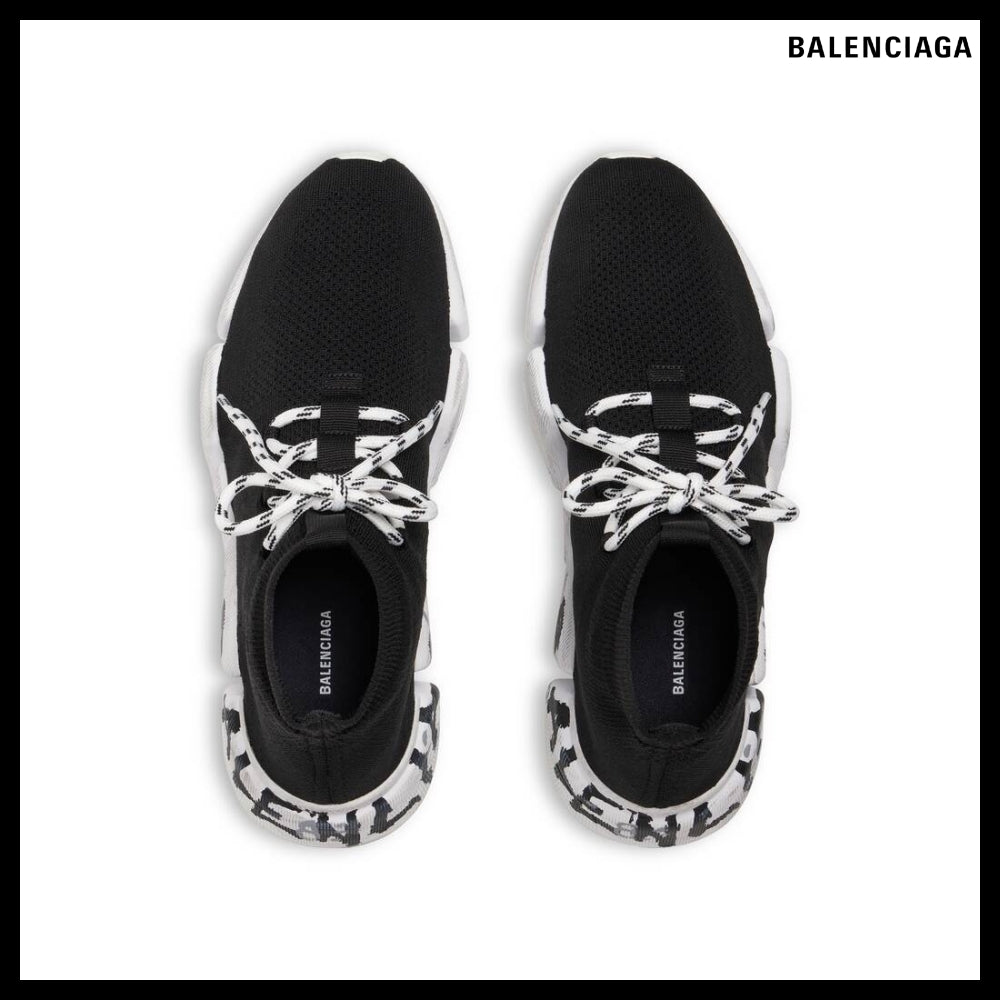 【BALENCIAGA】Speed 2.0 Lace-Up Graffiti Recycled Knit