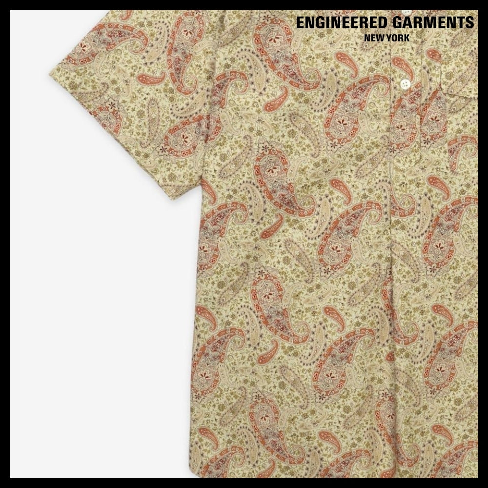 ◆Engineered Garments◆ ポップオーバー BDシャツ カーキ 人気