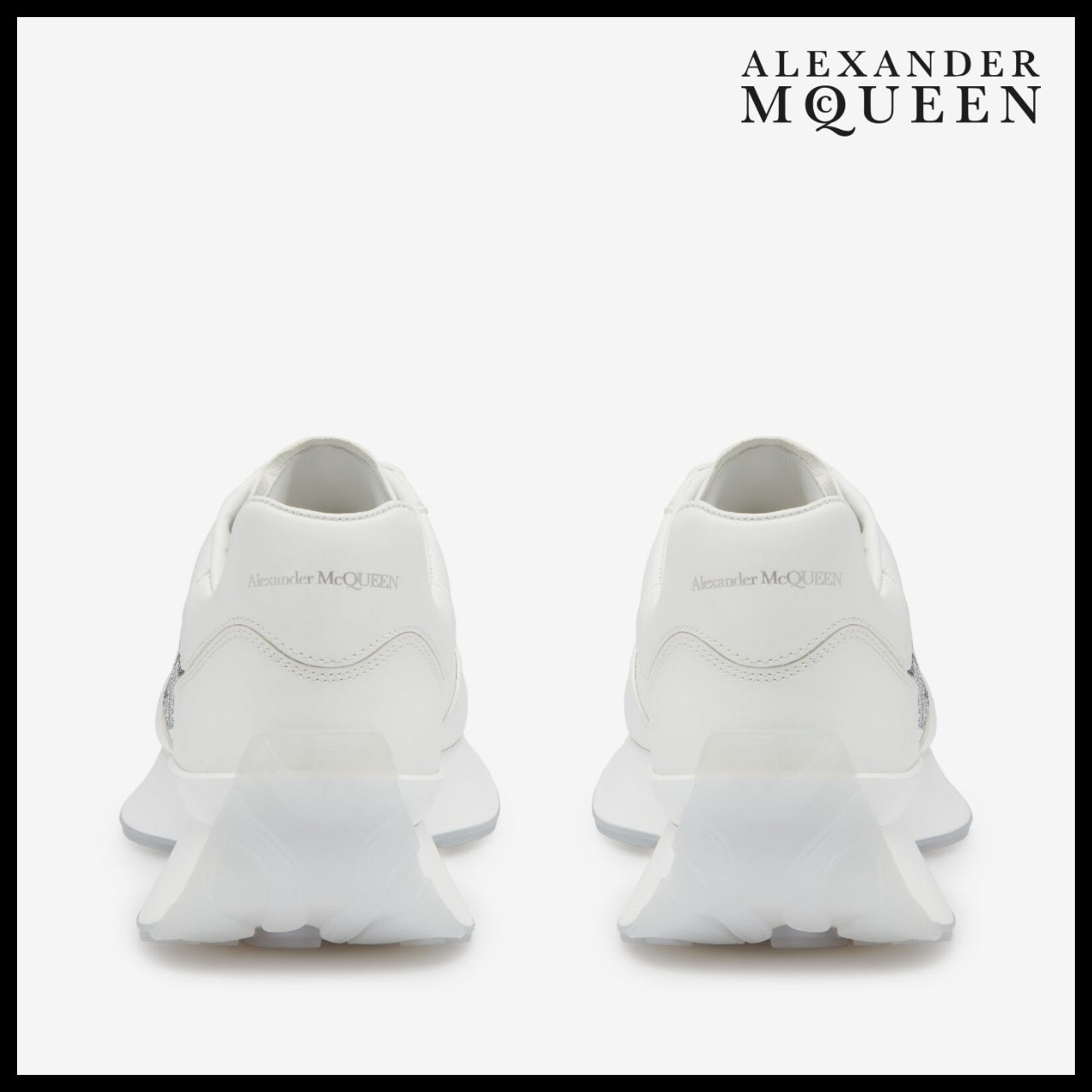 【Alexander Mcqueen】Women’s Sprint Runner White Silver