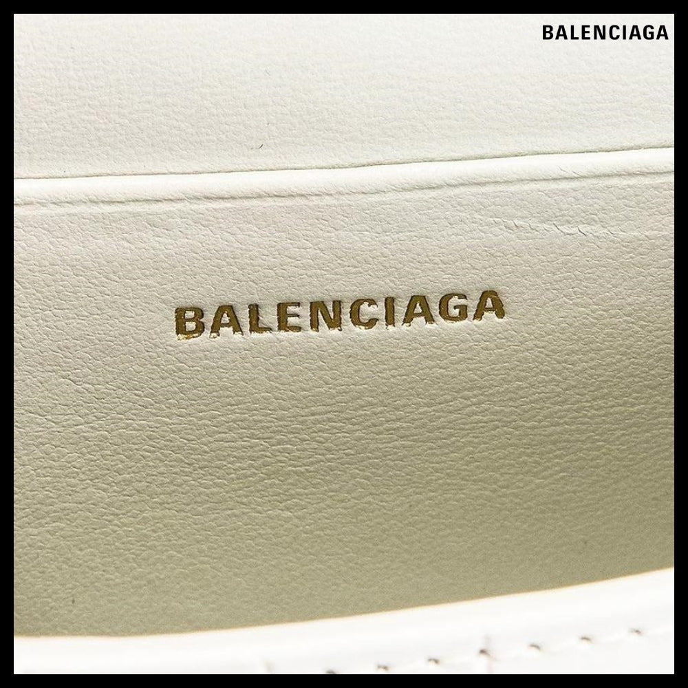 【BALENCIAGA】Mini Hourglass Top Handle Bag Crocodile