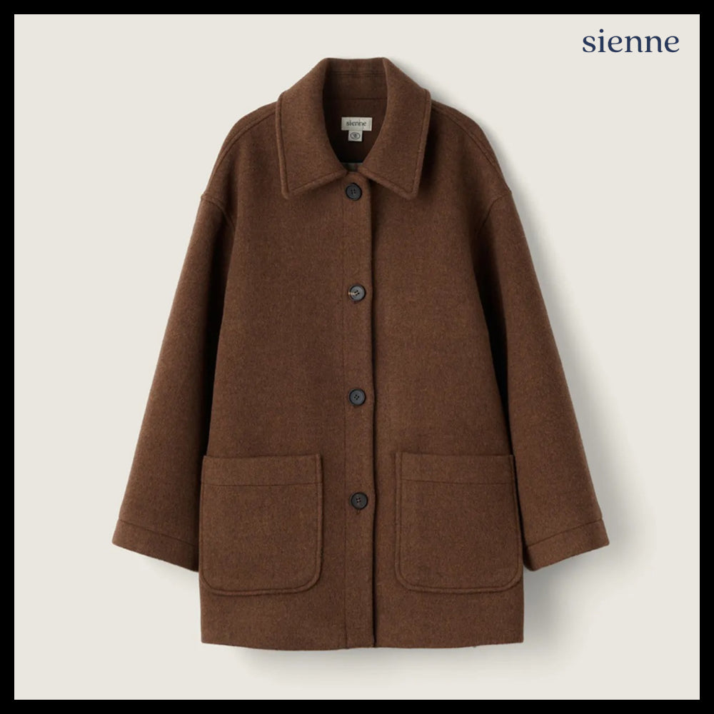 【SIENNE】Margo Wool Jacket Chocolate Brown