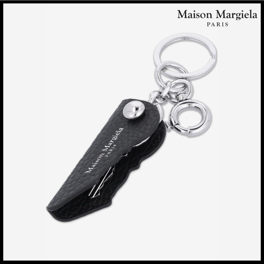 【Maison Margiela】Logo Keyring - Black