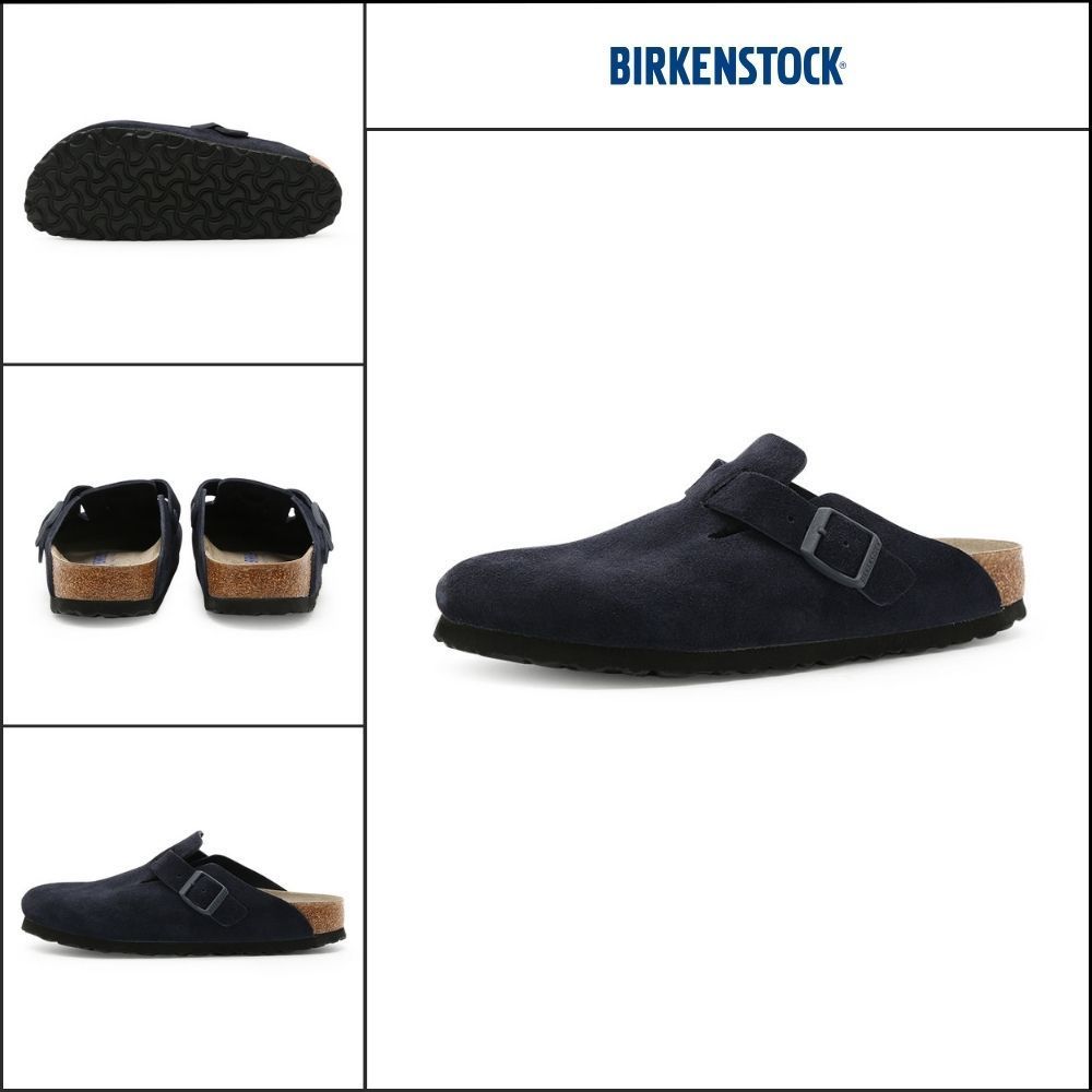 【BIRKENSTOCK】Boston BS Narrow Suede Leather Midnight