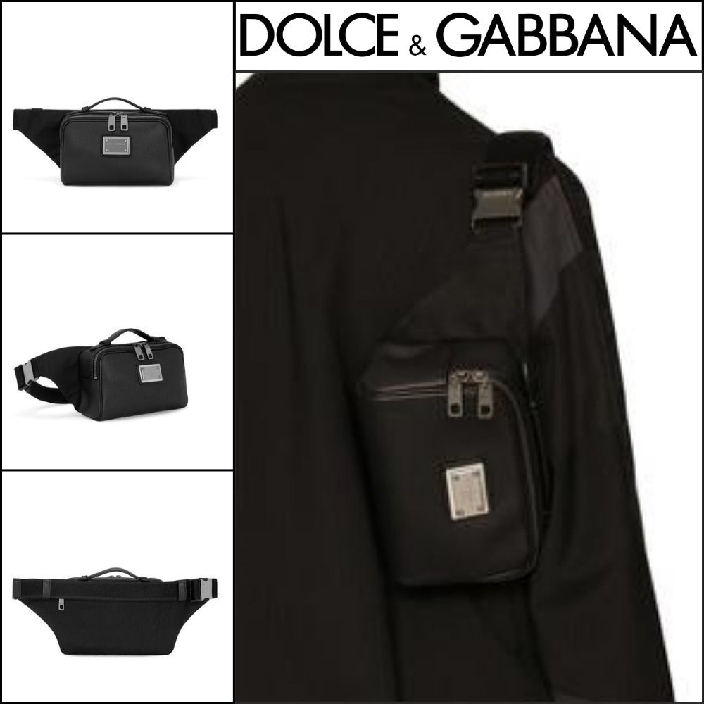 ★Dolce&Gabbanaアウトレットセール ★GRAINY CALFSKIN BELT BAG