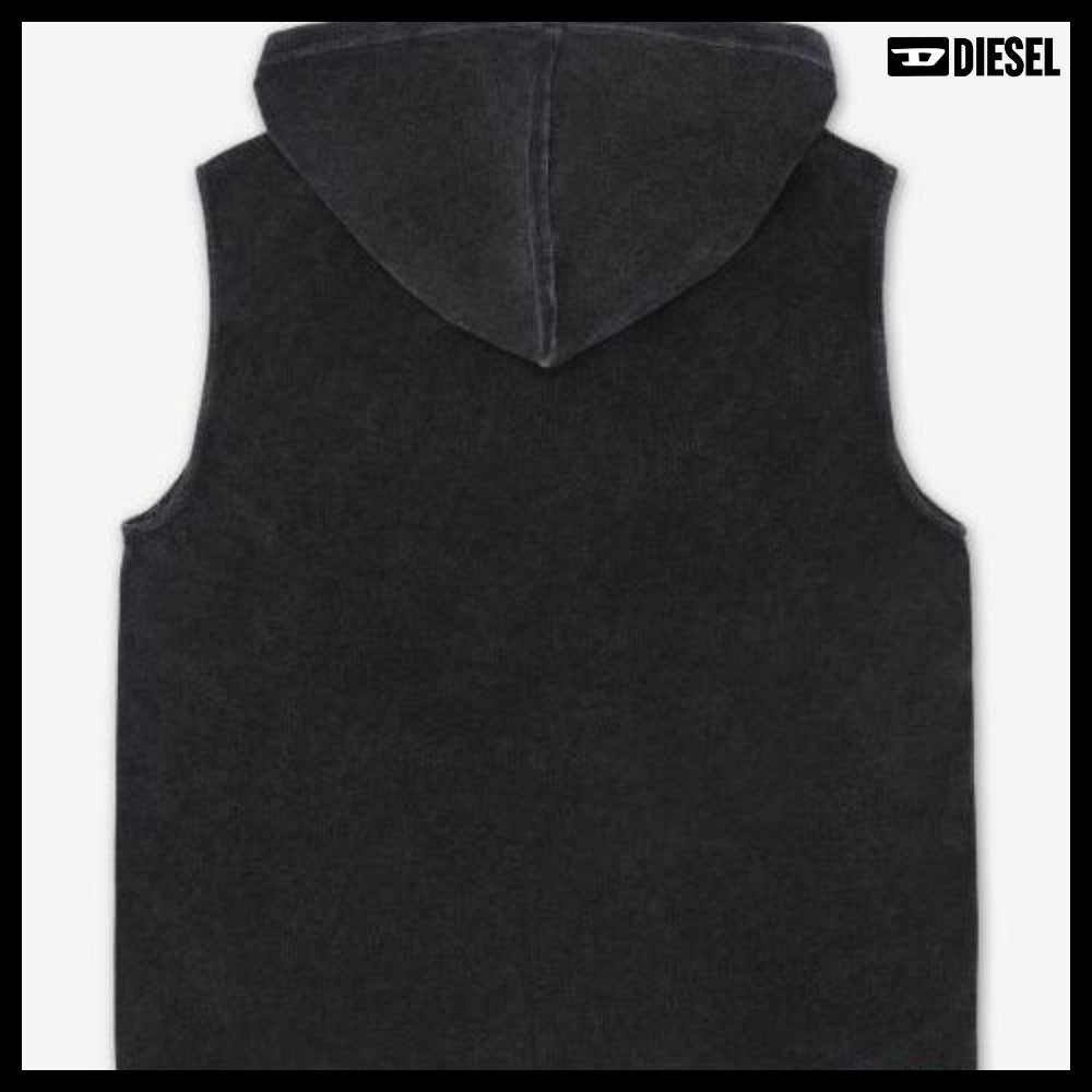 【DIESEL】Aruba Hooded Swim Vest - Black