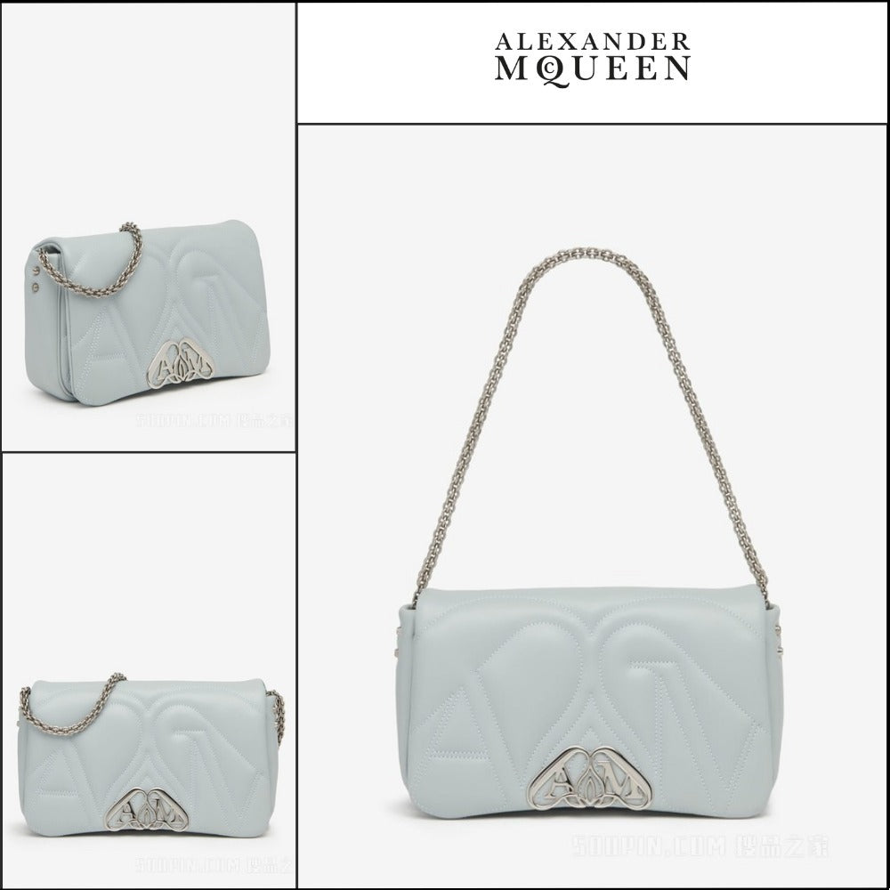 【Alexander Mcqueen】Leather Small Seal Shoulder Bag