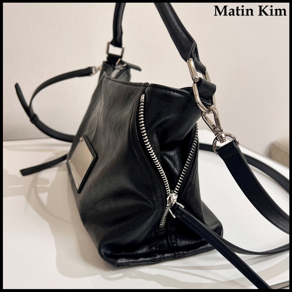 【Matin Kim】Side Zipper 2WAY Mini Crossbody Bag