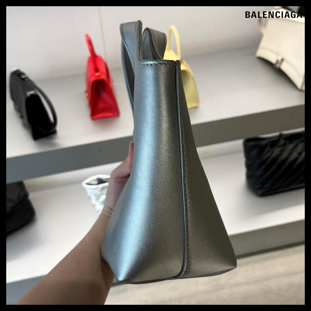 【BALENCIAGA】Mary-Kate XS Tote Bag Metallized