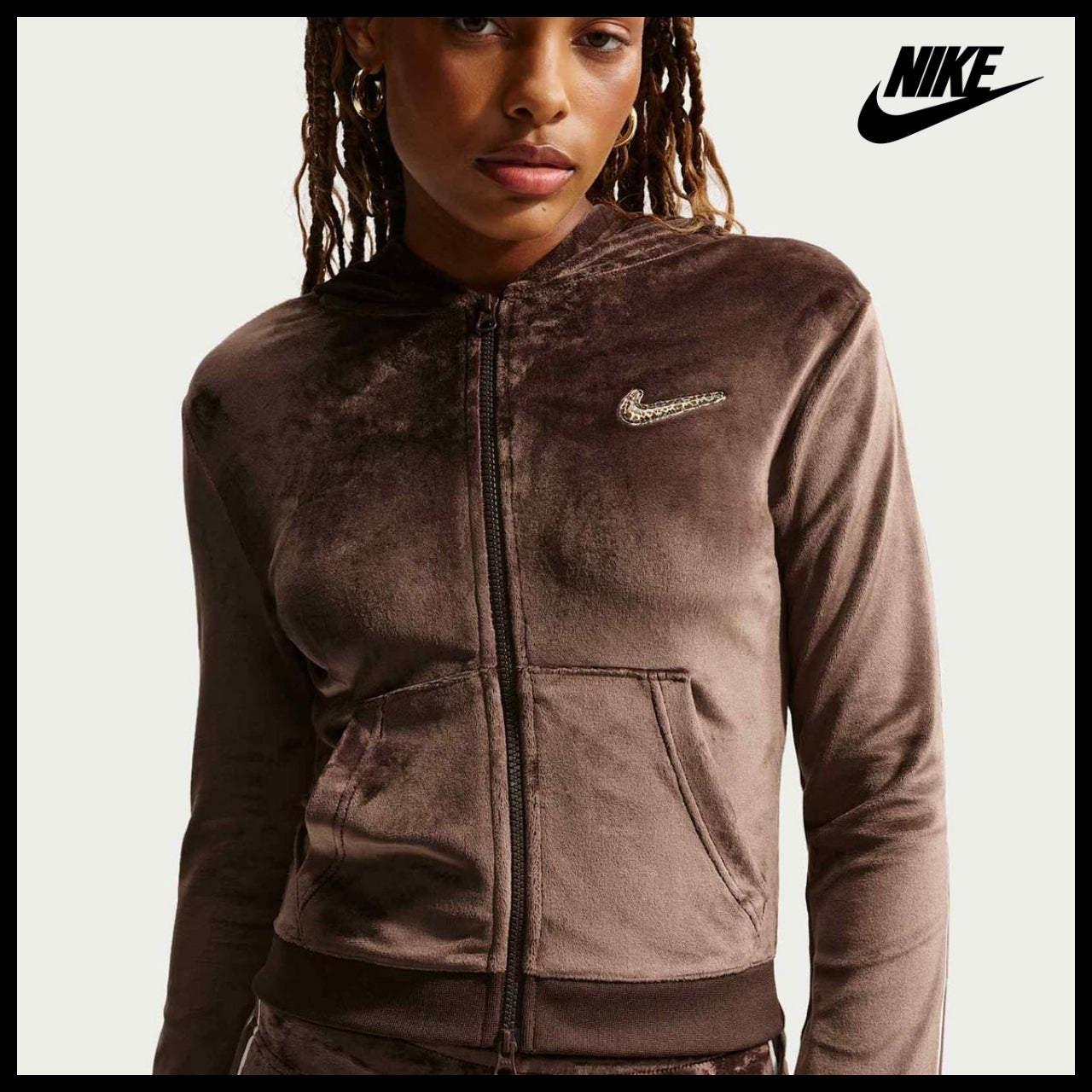 【NIKE】Sportswear Full-Zip Long Sleeve Hooded Top W Baroque