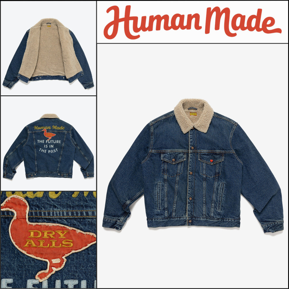 【HUMAN MADE】BOA-LINED DENIM JACKET