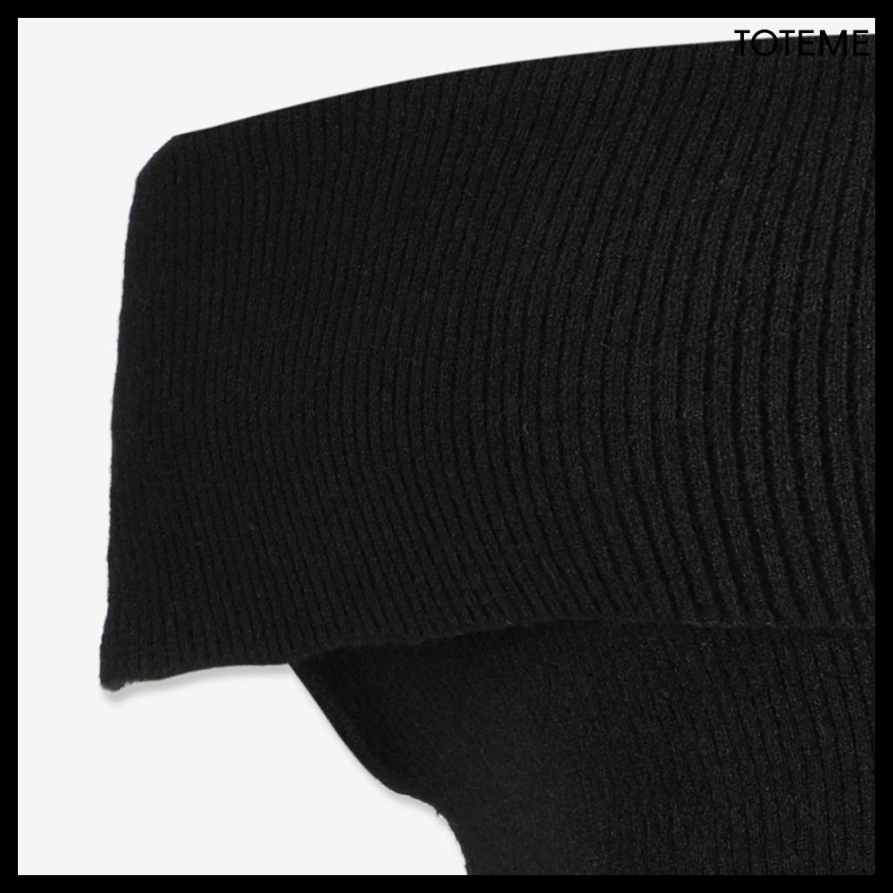 【Totême】Ribbed Sleeveless Knit Black