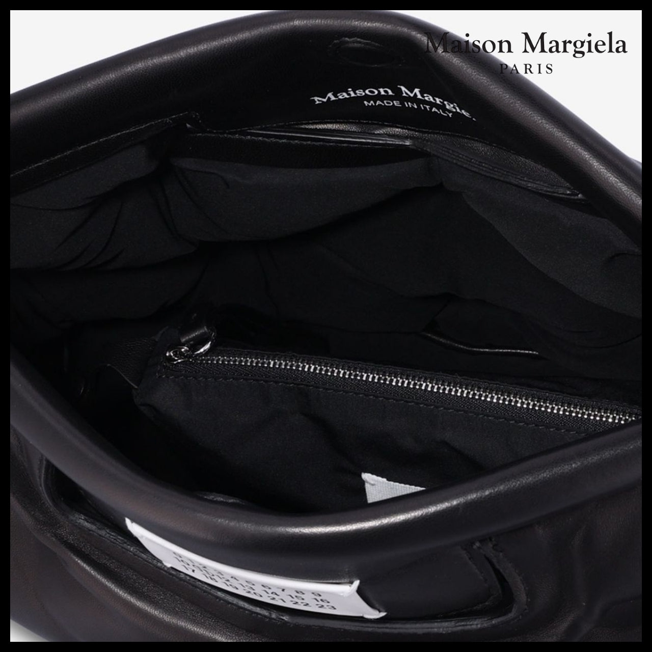 【Maison Margiela】Glam Slam Classic Medium Tote Bag Black