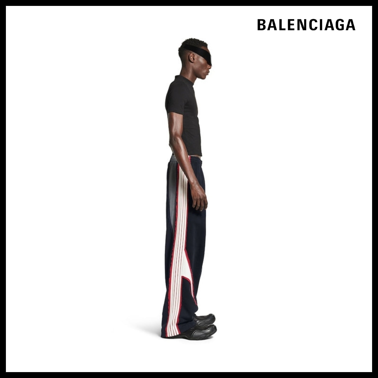 【BALENCIAGA】Cut-Up Oversized Sweatpants in Faded