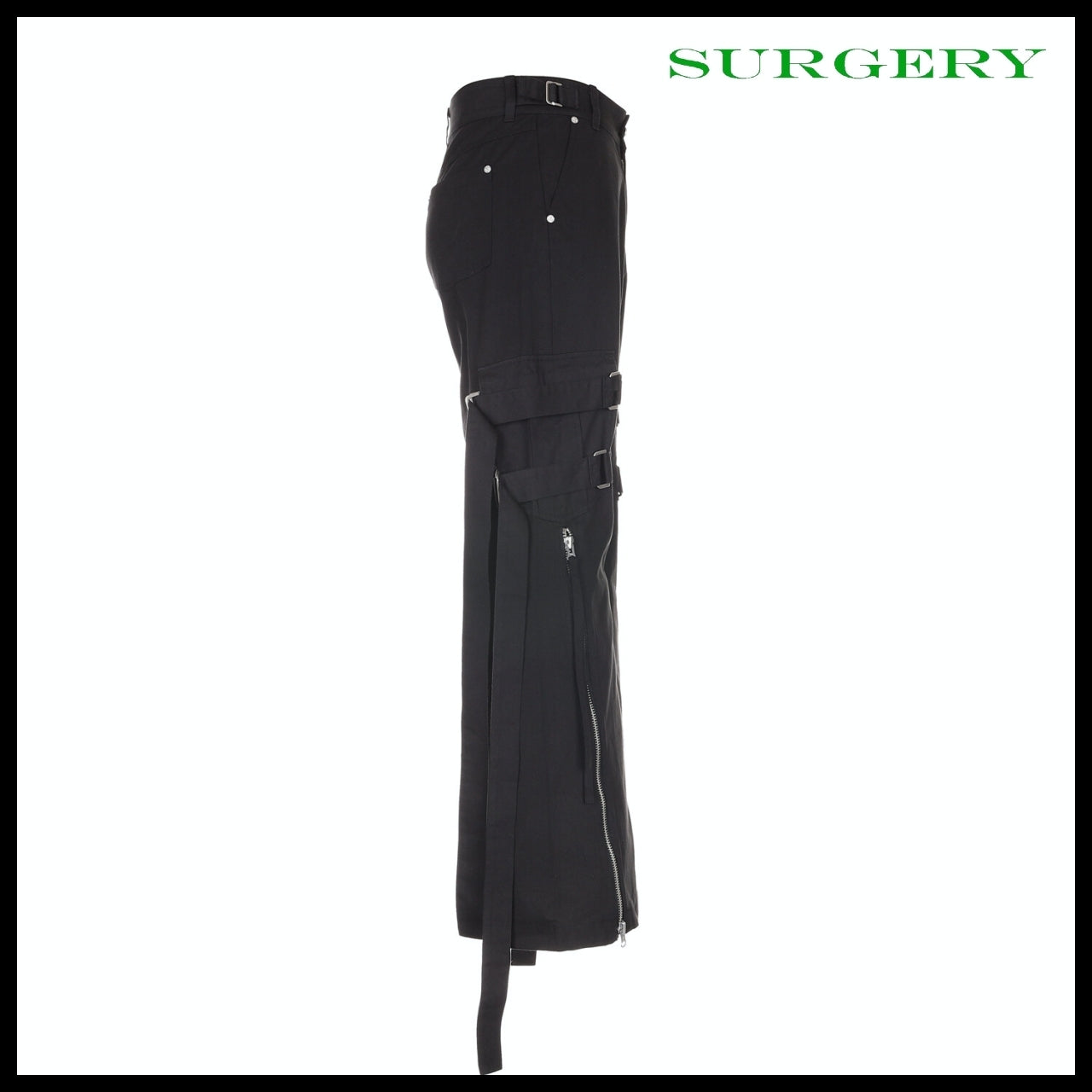 【SURGERY】Bondage Cargo Pants Black