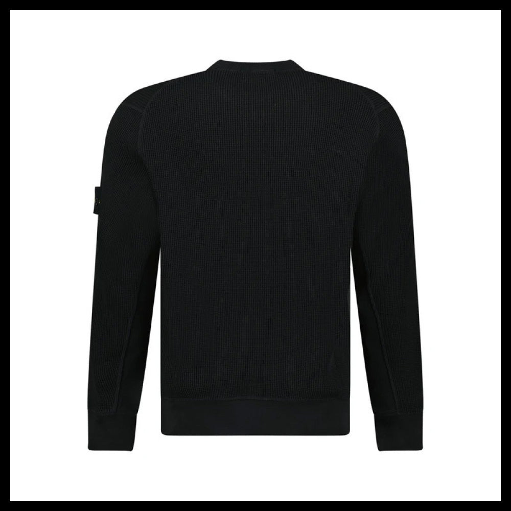 ◆STONE ISLAND◆ORGANIC COTTON WAFFLE FLEECE CREWNECK SHIRT