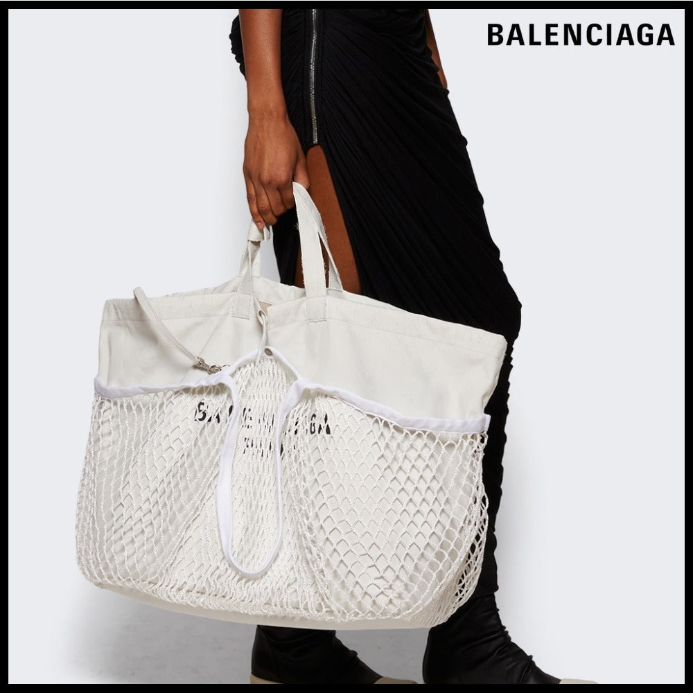 【BALENCIAGA 】24/7 L Shopping Bag White