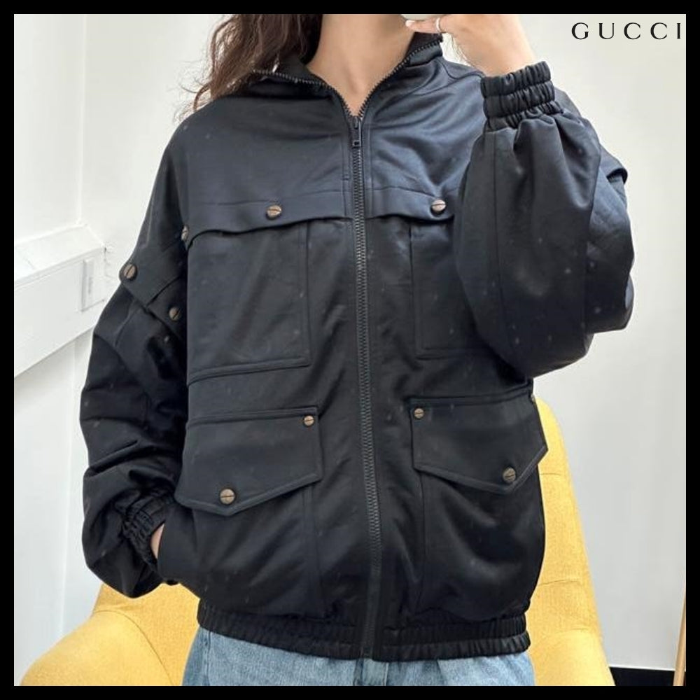 【GUCCI】Vintage Multi-Pocket Detachable Jacket Black