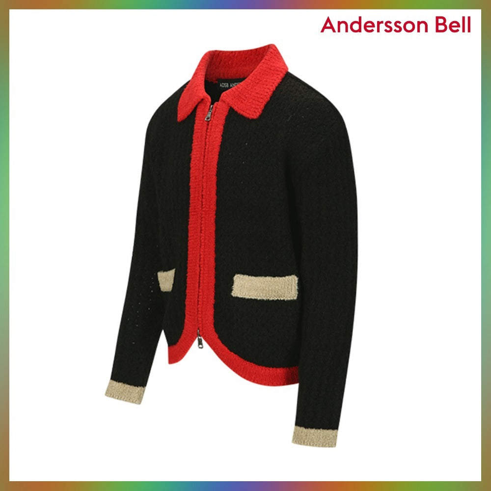 【ANDERSSON BELL】エラス・カラーブロックカーディガン 2COLORS