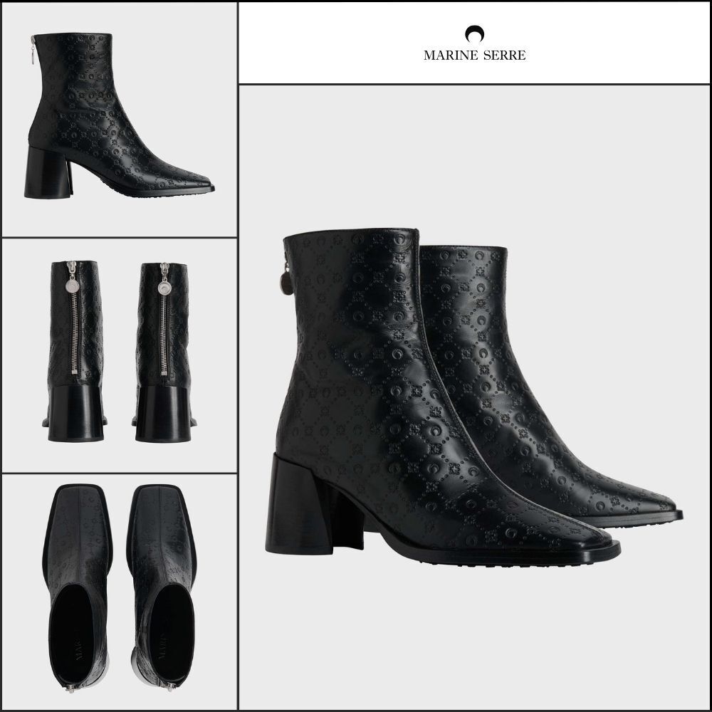 【MARINE SERRE】Moonogram Embossed Leather MS Block