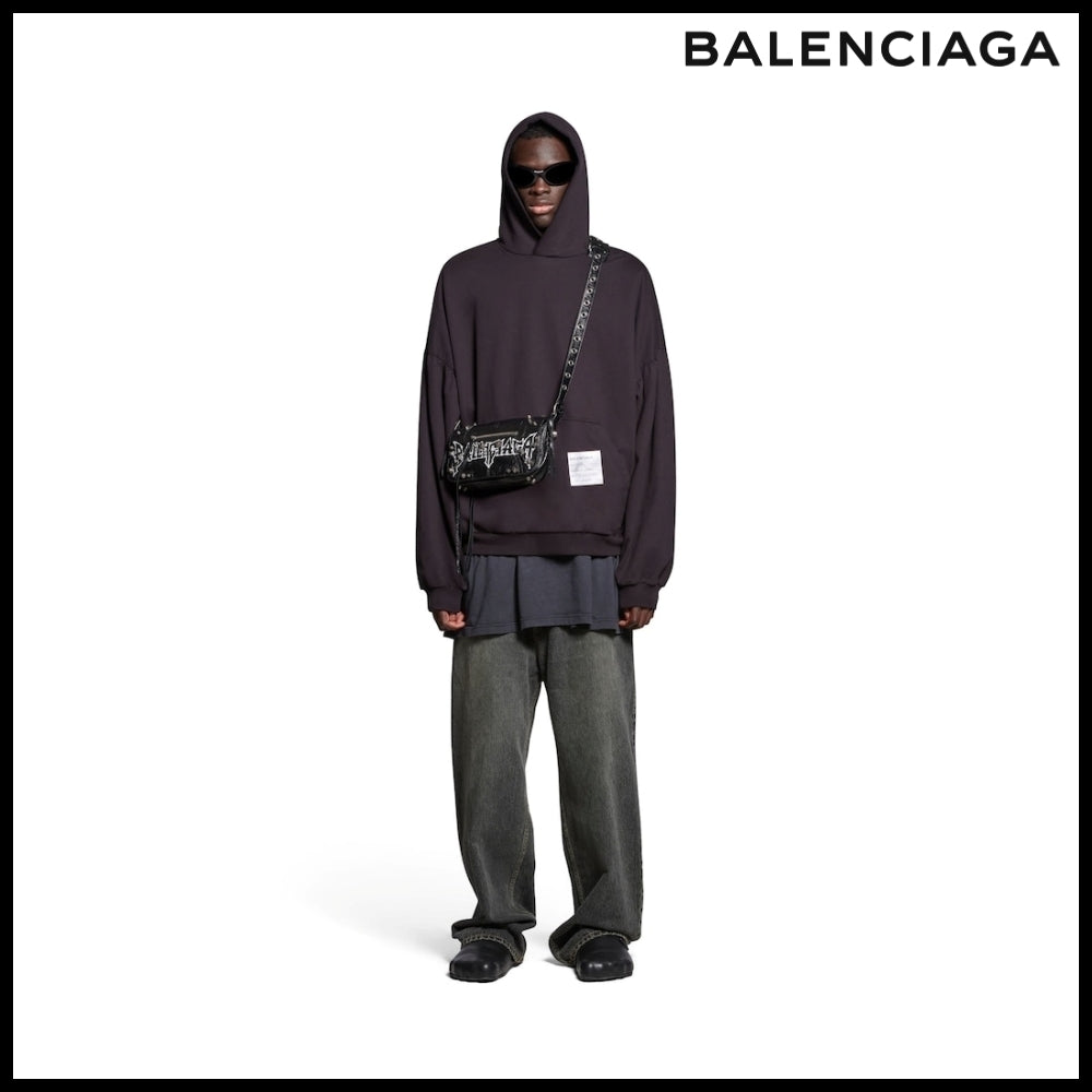 【BALENCIAGA】Le Cagole XS Flap Bag printed Arena lambskin