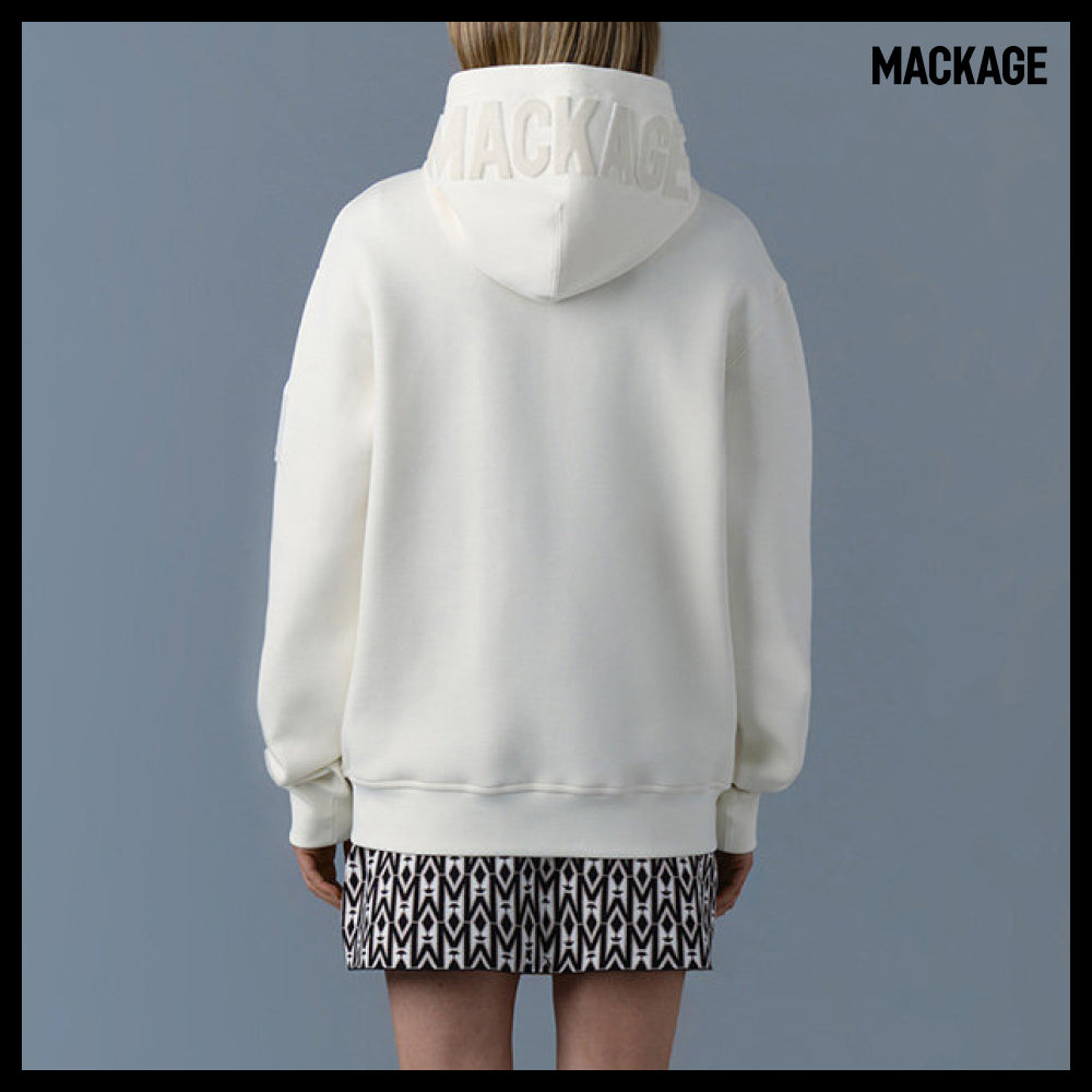 【Mackage】KRYS-ZP Chris ZP Hooded Zip-Up Cream