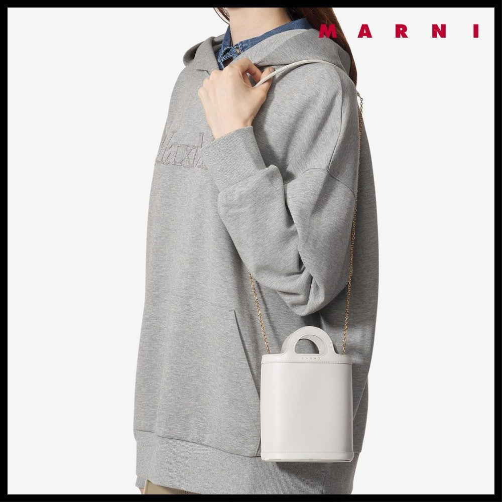 【MARNI】 マルニ バッグ NANO CHAIN BUCKET BAG ICE