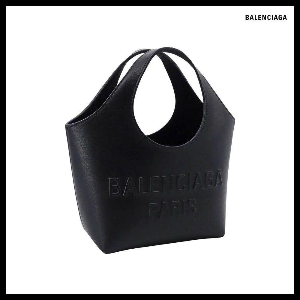 【BALENCIAGA】MARY KATE XS エンボスロゴ トートバッグ BLACK