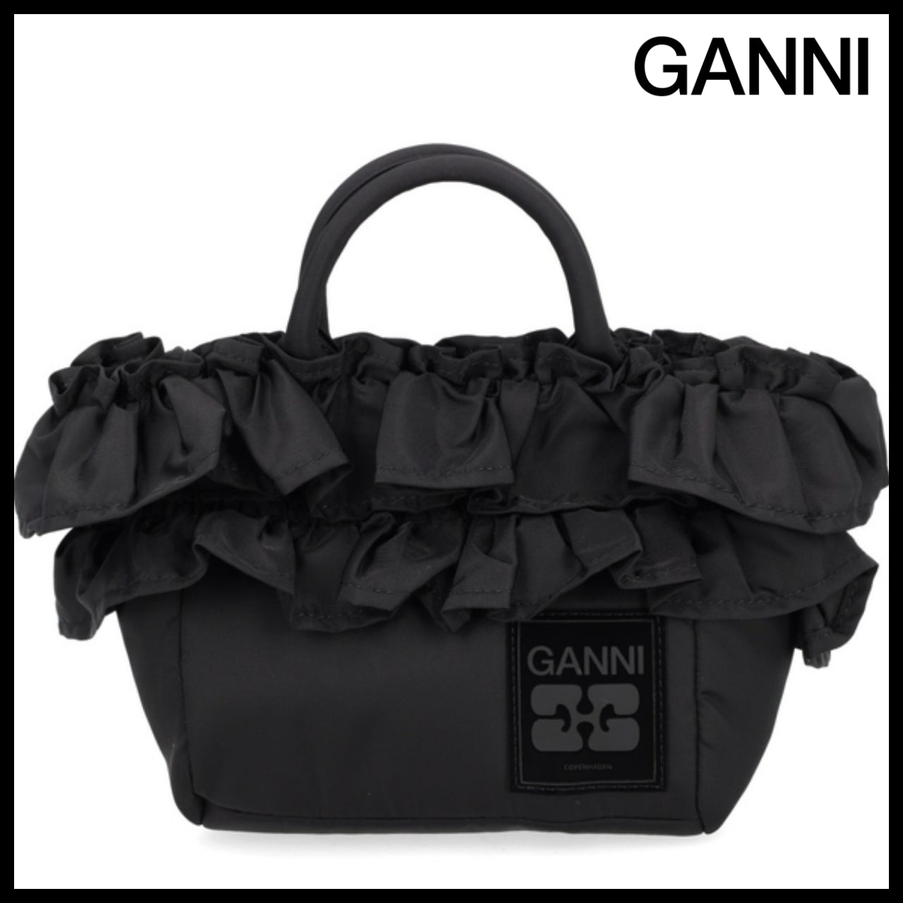 【GANNI】Black Tote Bag minimal tote