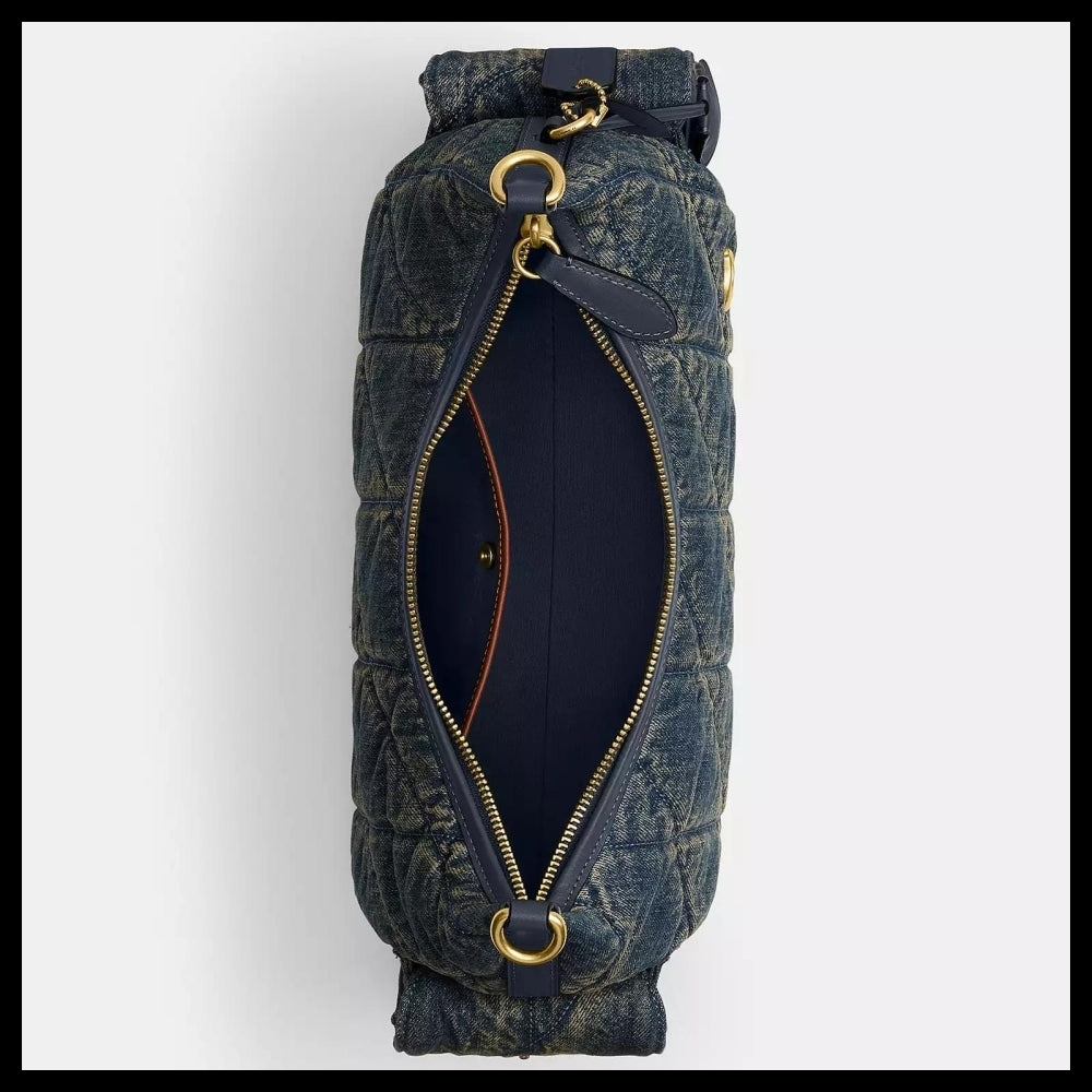 【Coach】Pocket Juliet Bag 30 In Regenerative Cotton Denim