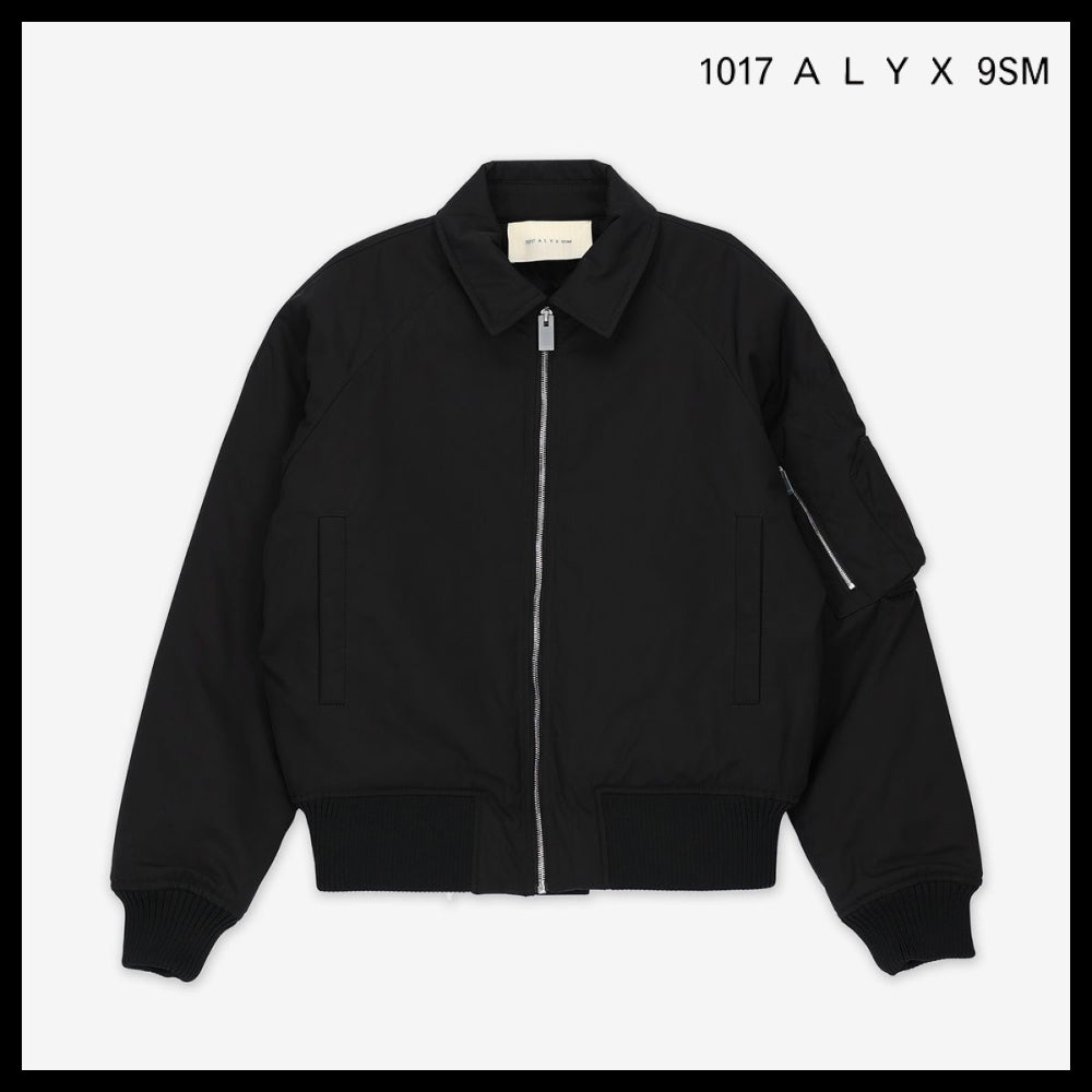【ALYX】アーチ ロゴ ボンバー ジャケット ブラック