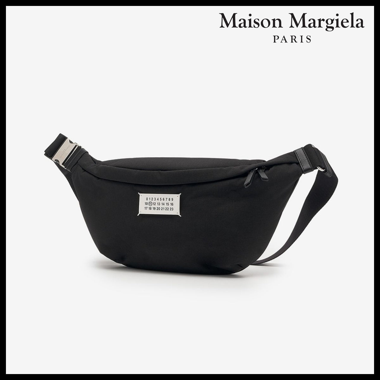 【Maison Margiela】Glam Slam Belt Crossbody Bag - Black