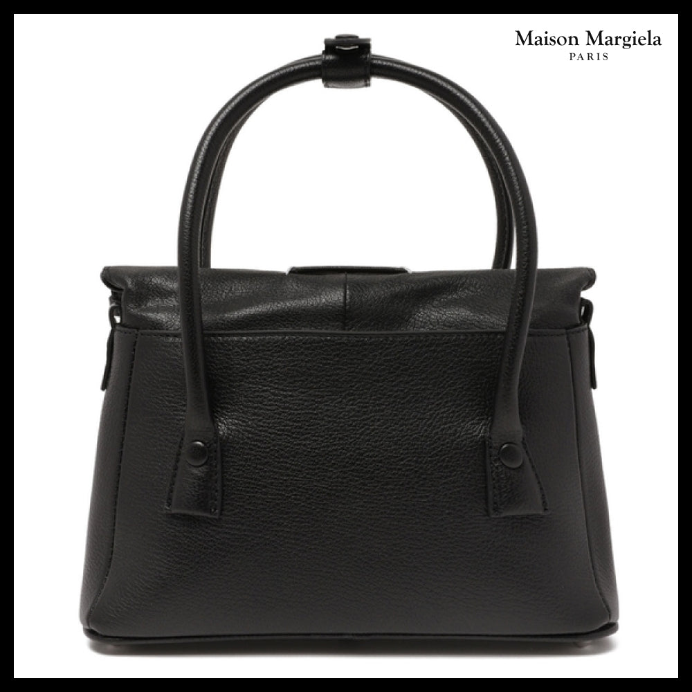 【Maison Margiela】Number Logo Patch Leather Tote Bag logo