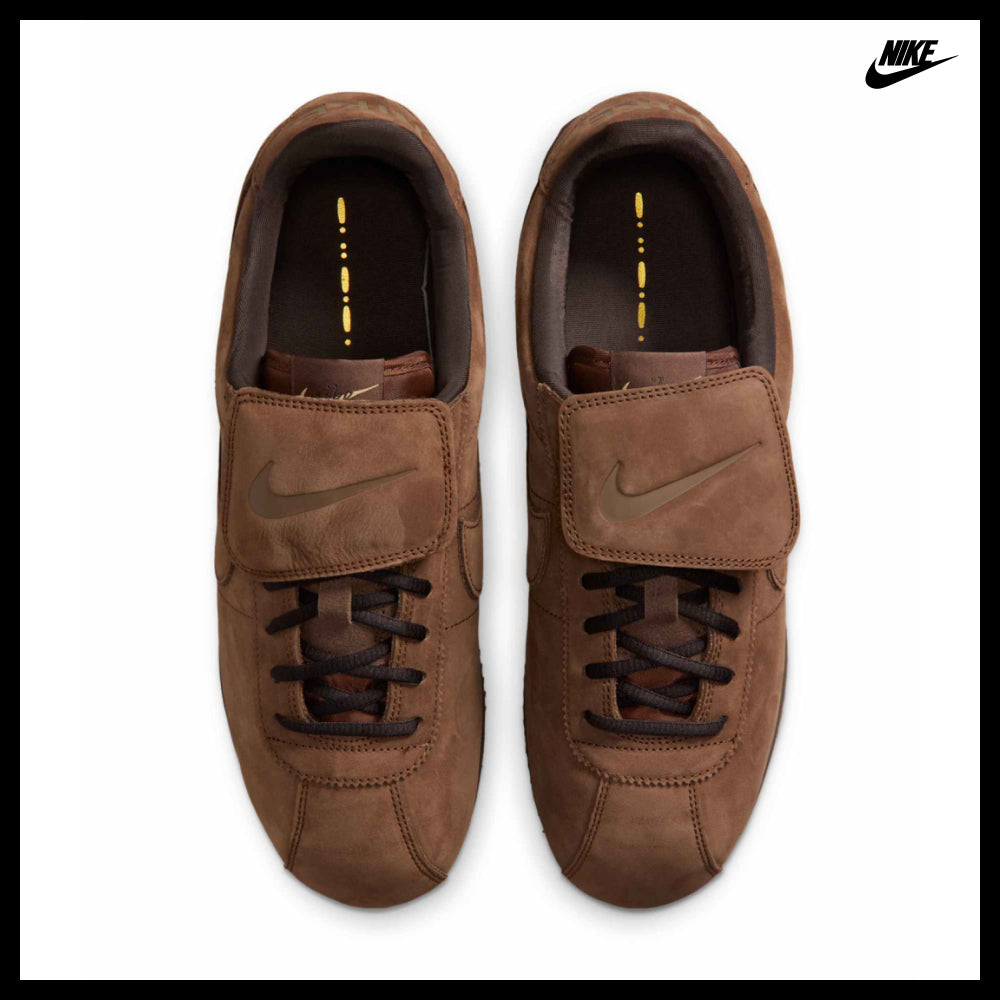 【NIKE】Cortez Leather SE M Cacao Wow Velvet Brown Metallic