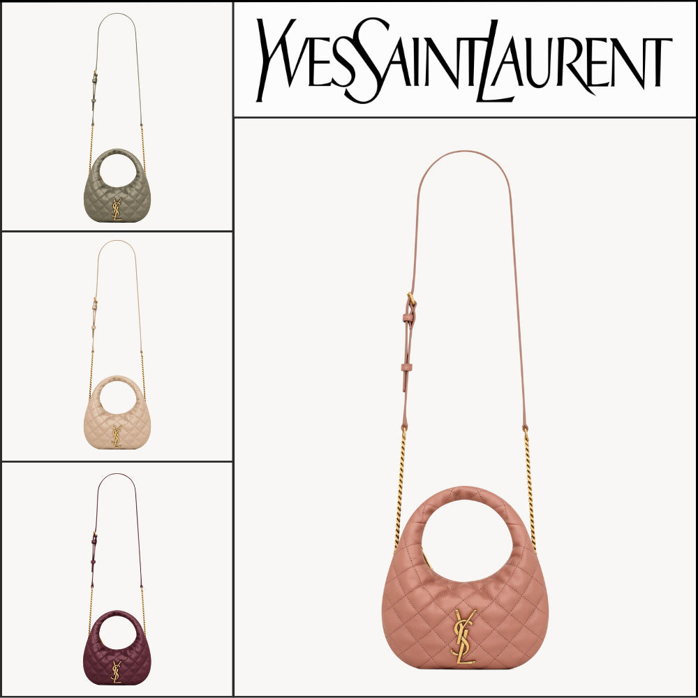 【Saint Laurent】Quilted Nappa Leather ICARINO Mini Bag
