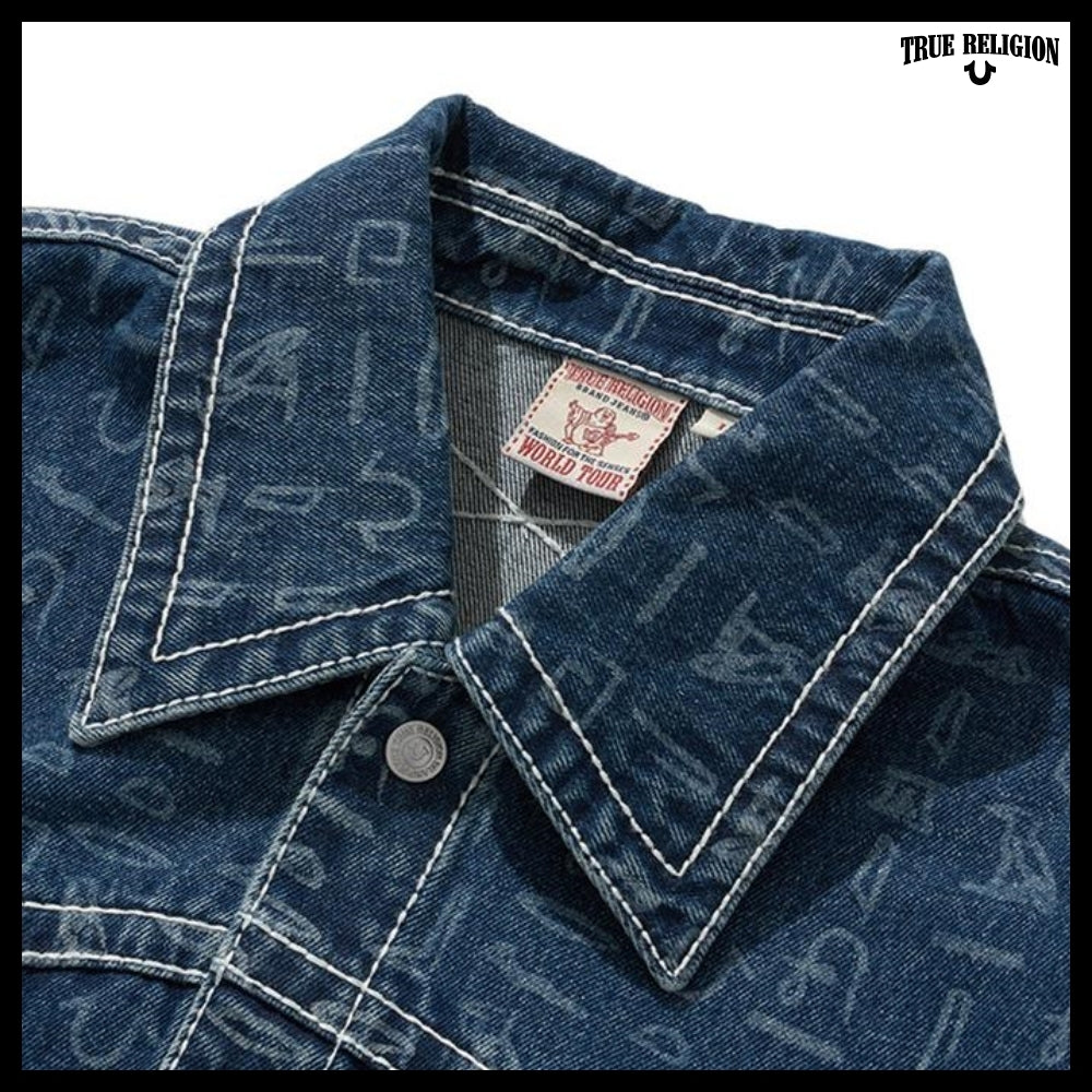 【TRUE RELIGION】Hieroglyphic Trucker Jacket 2Colors
