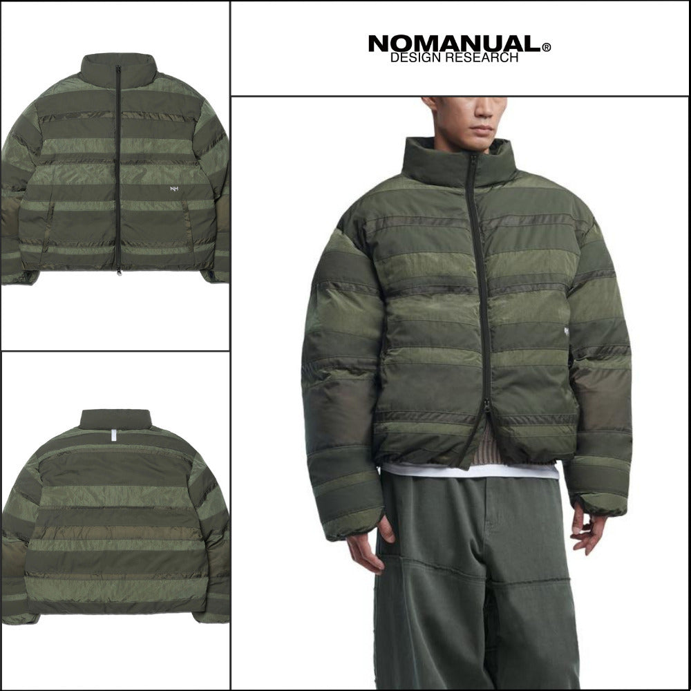 【NOMANUAL】H.C NYLON DOWN JACKET KHAKI