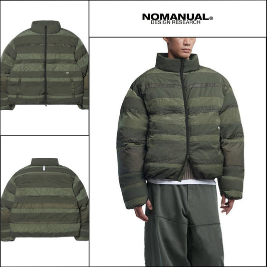 【NOMANUAL】H.C NYLON DOWN JACKET KHAKI