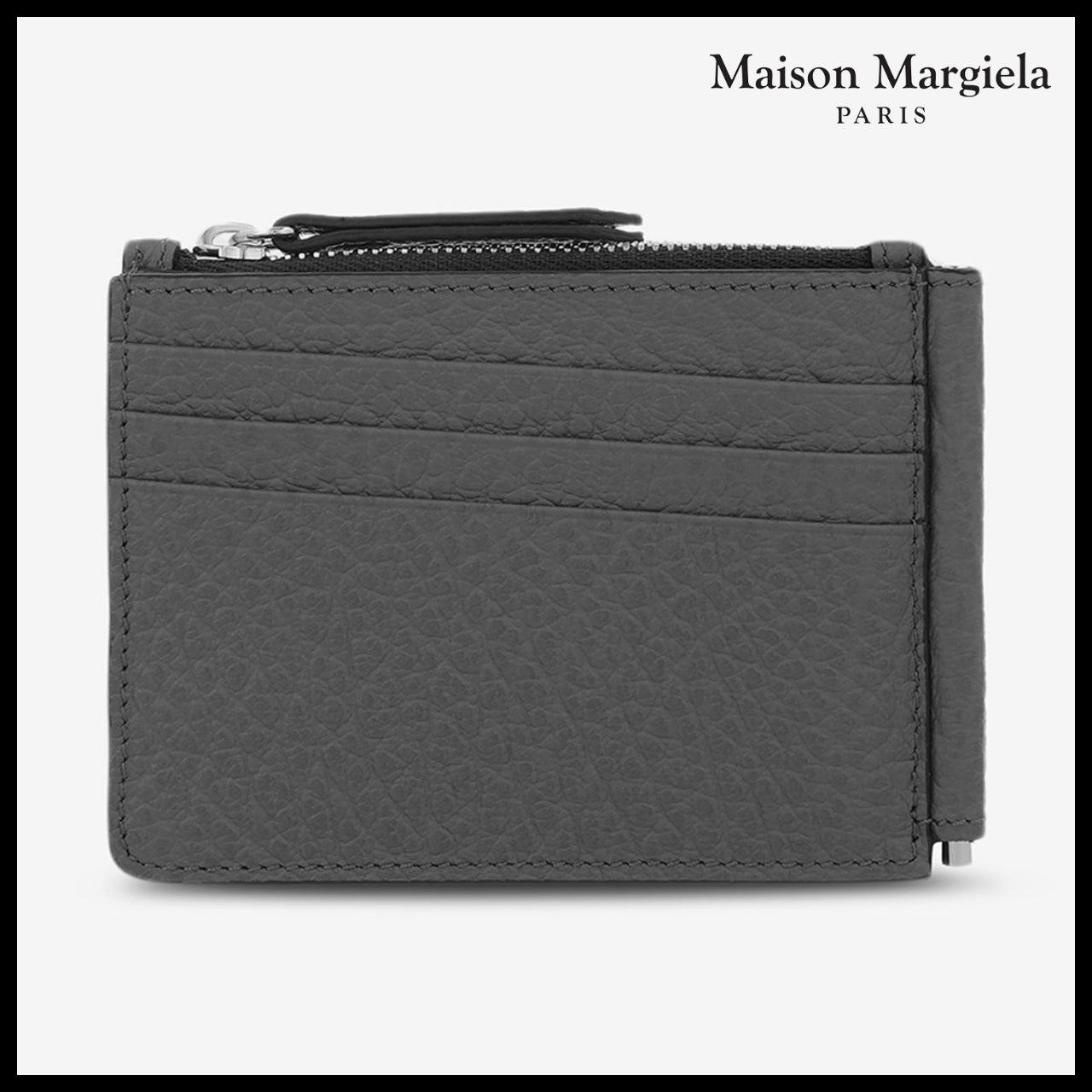 【Maison Margiela】Four Stitches Slim Two Pin Wallet Grey