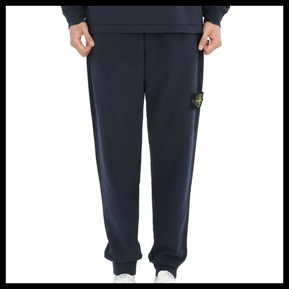 【STONE ISLAND】Wappen Patch Training Jogger Pants Navy