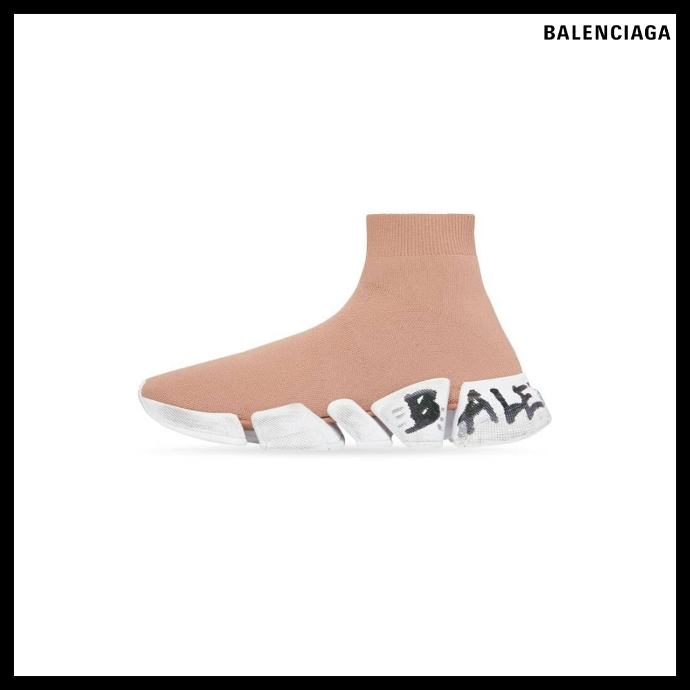 【BALENCIAGA】Speed 2.0 Graffiti Recycled Knit Sneaker