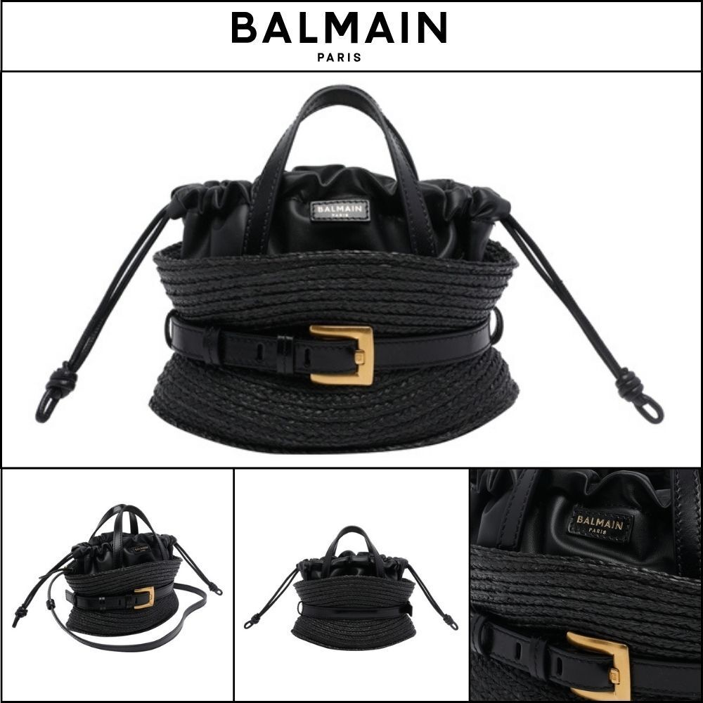 【BALMAIN】Balmain Black Bucket Bag