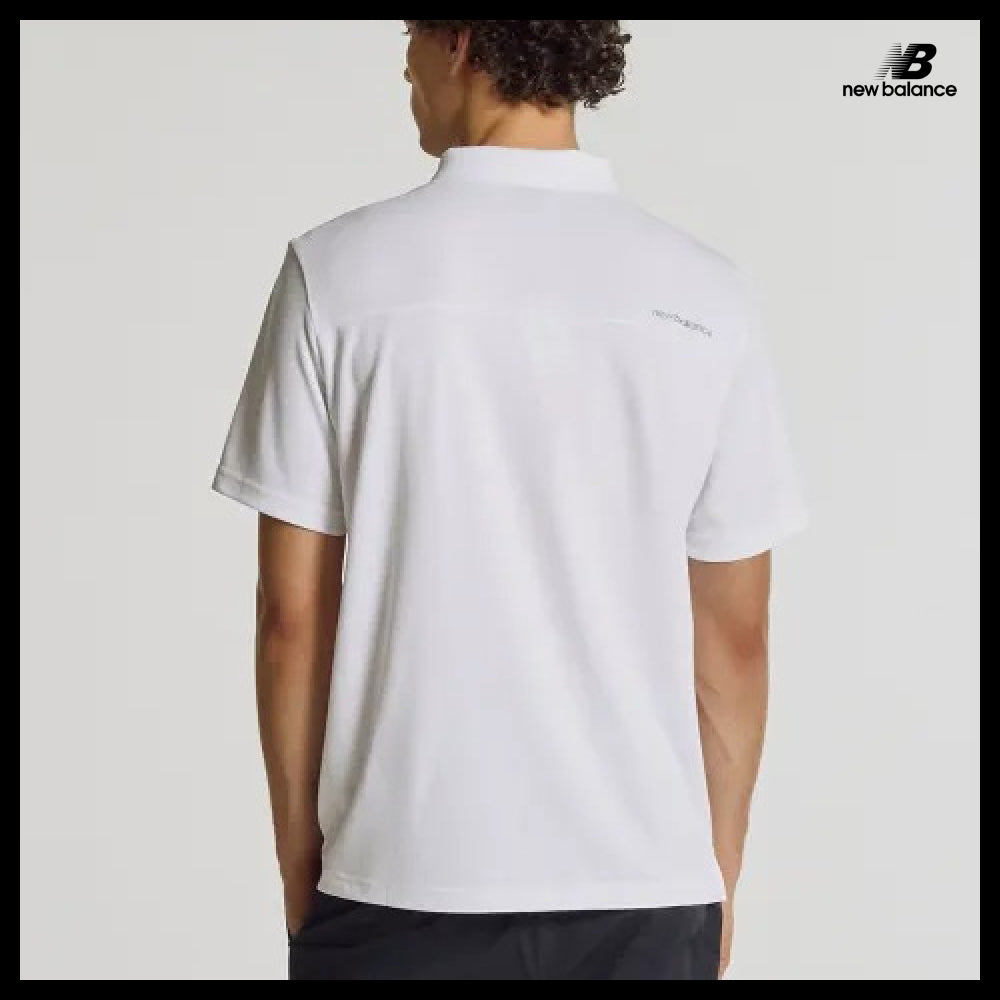 【New Balance】Unisex Poly Pique Polo Shirt - 3 Colors