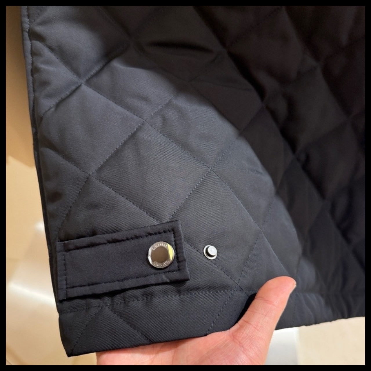 【Burberry】RADLEY Diamond Quilted Jacket Black