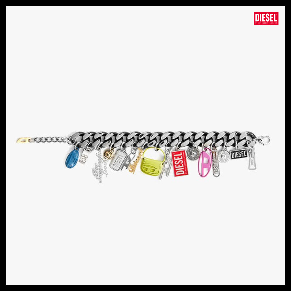 【DIESEL】Chain Charm Bracelet