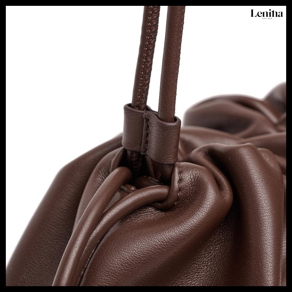 【LENINA】Floria Shoulder Cross Bag Mocha