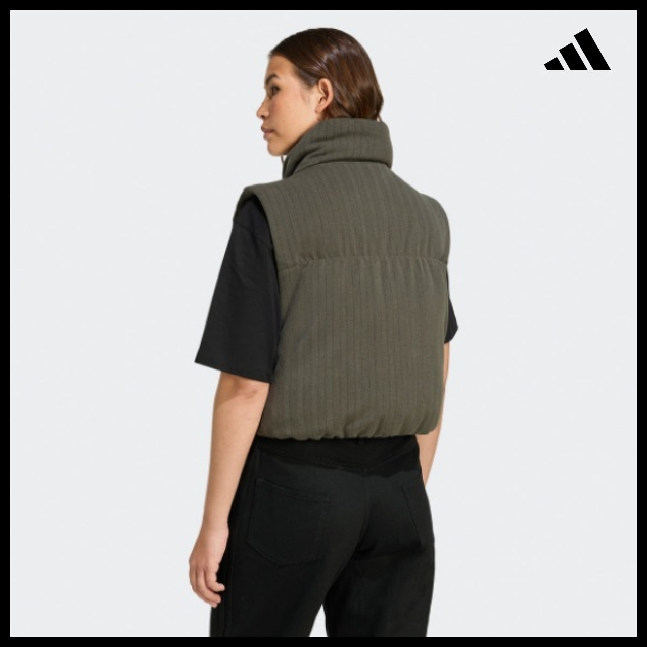【ADIDAS】Essentials Herringbone Down Vest JX3000