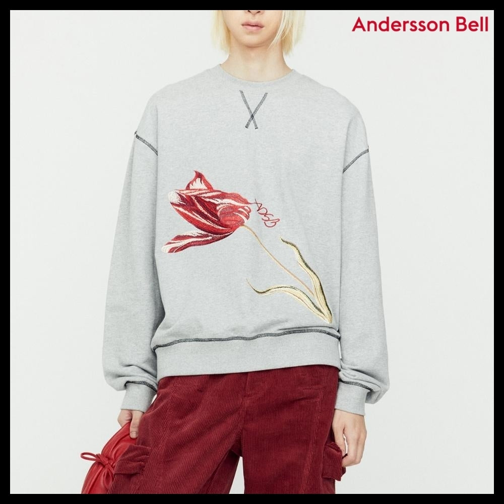 【ANDERSSON BELL】Essential ADSB Floor Sweatshirt Grey